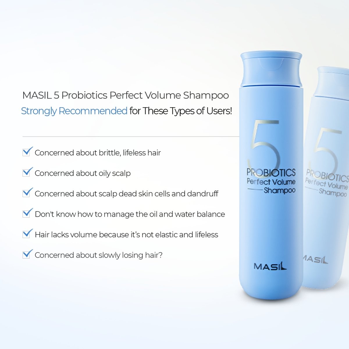 MASIL - Probiotics Perfect Volume Shampoo - Stellar K-Beauty