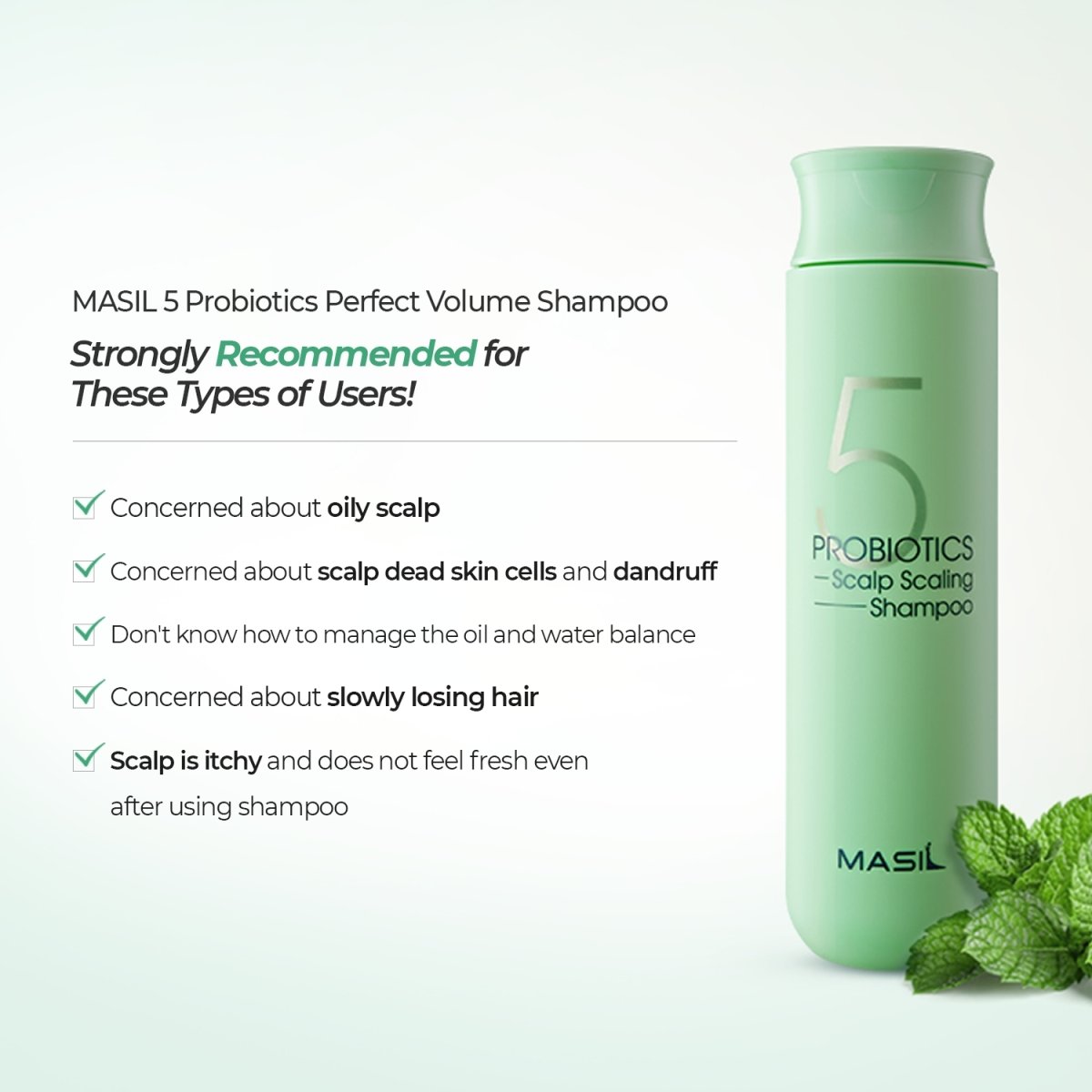 MASIL - Probiotics Scalp Scaling Shampoo - Stellar K-Beauty